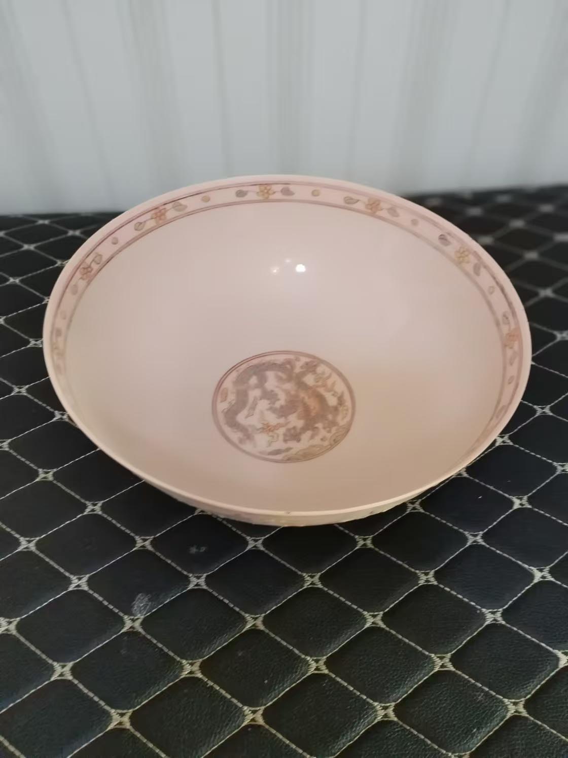Big dragon pattern colorful bowl-国际艺术品交易网