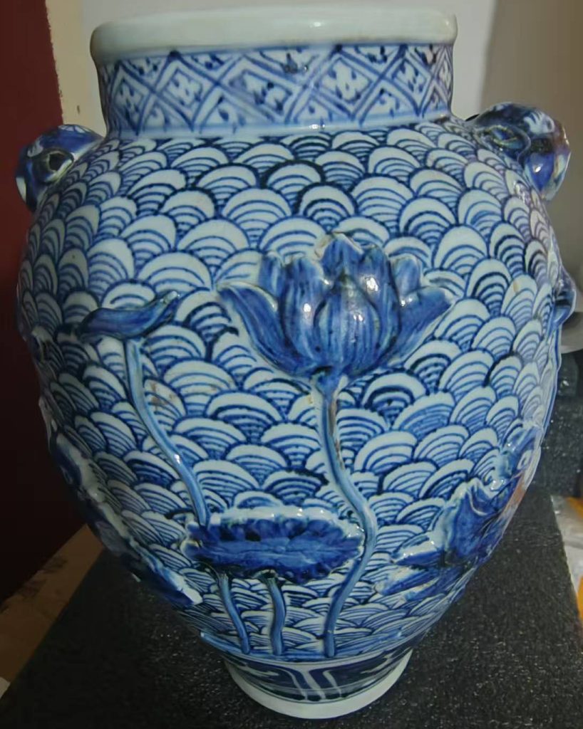 图片[1]-Blue and white flower porcelain in the Yuan Dynasty-国际艺术品交易网