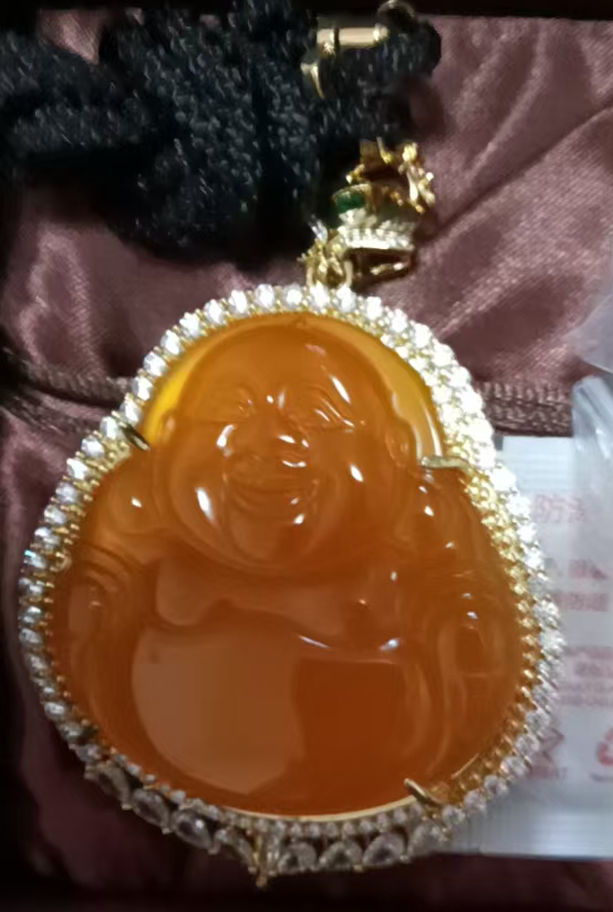 Jade Maitreya Buddha Pendant-国际艺术品交易网