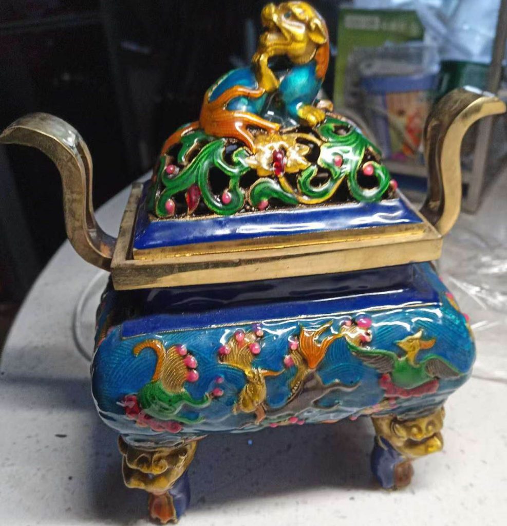 图片[1]-Jingtai Blue Incense Burner-国际艺术品交易网