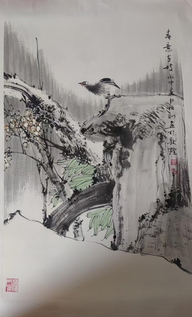 图片[1]-Liu Xiangxun's view of the waterfall-国际艺术品交易网