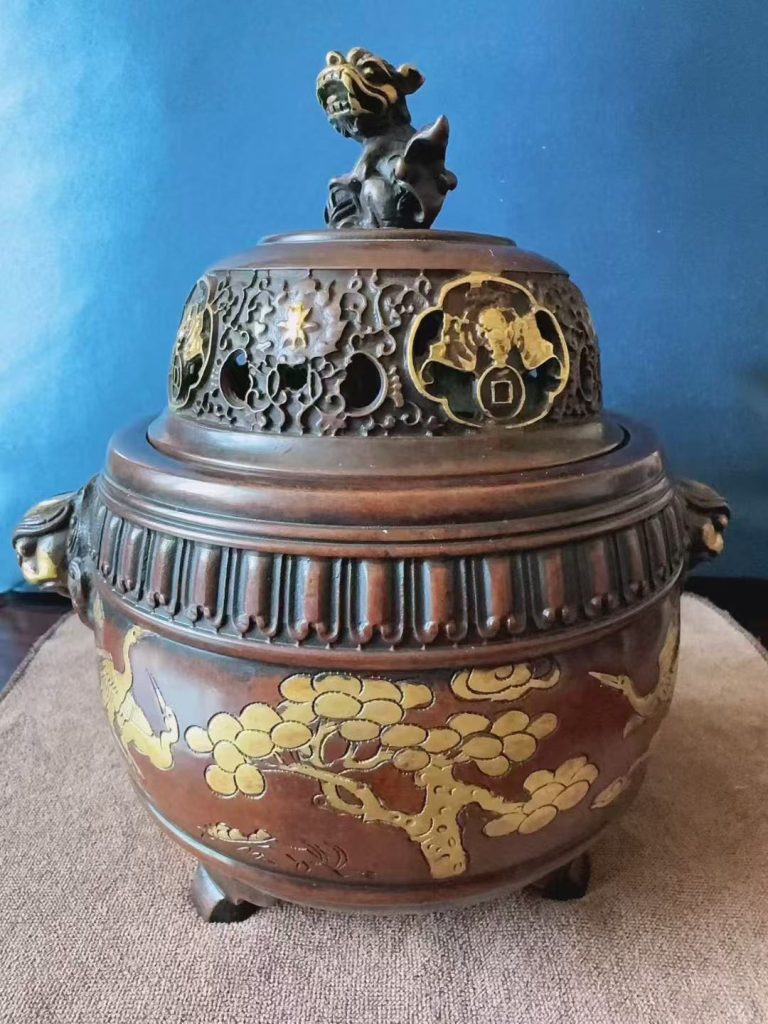 图片[1]-Pure copper Xuande incense burner-国际艺术品交易网