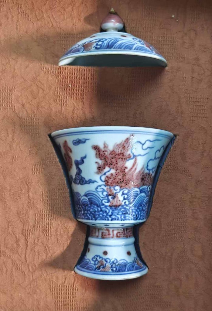 图片[1]-Red goblet in the green glaze in the year of Xuande of the Ming Dynasty-国际艺术品交易网