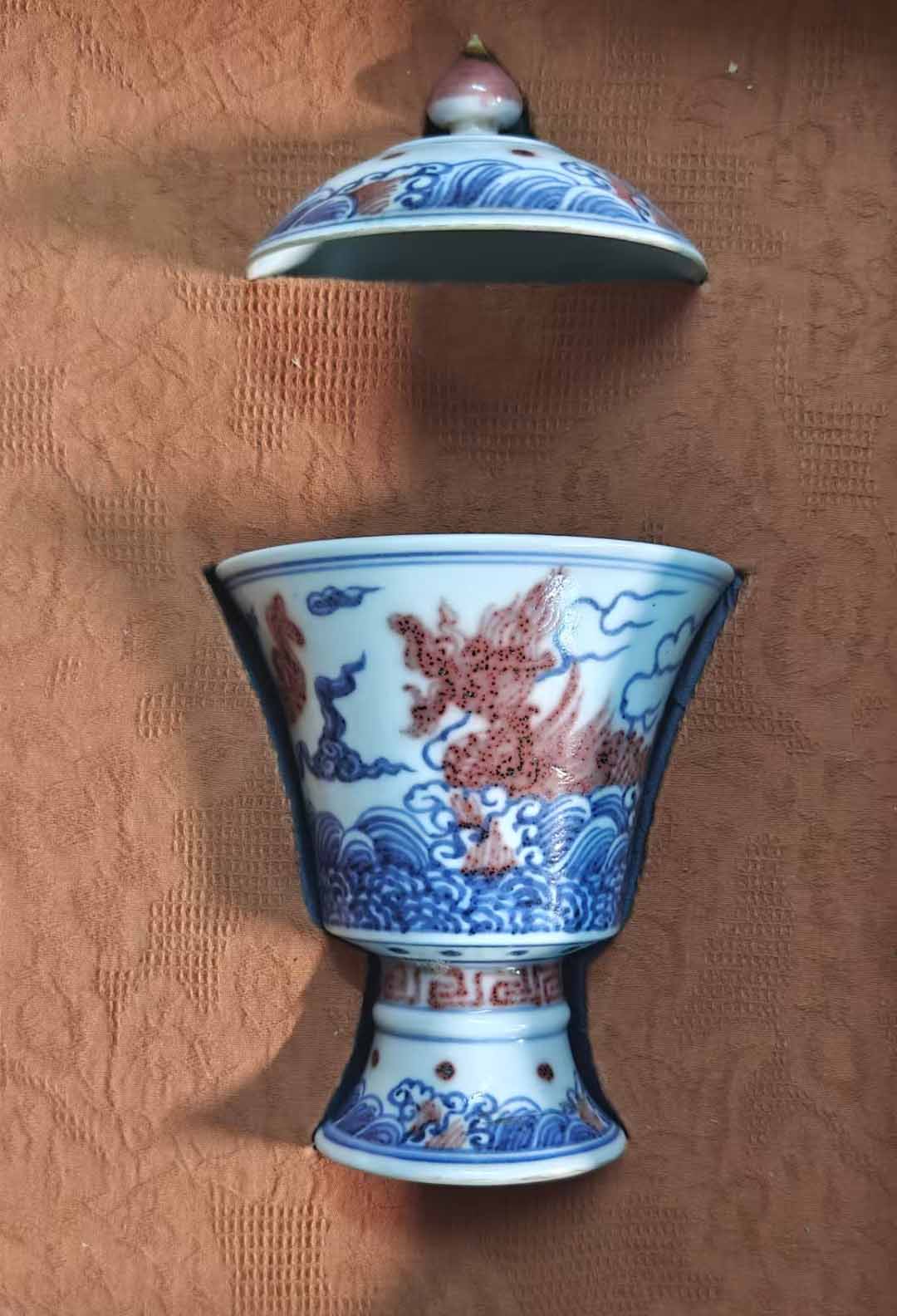 Red goblet in the green glaze in the year of Xuande of the Ming Dynasty-国际艺术品交易网