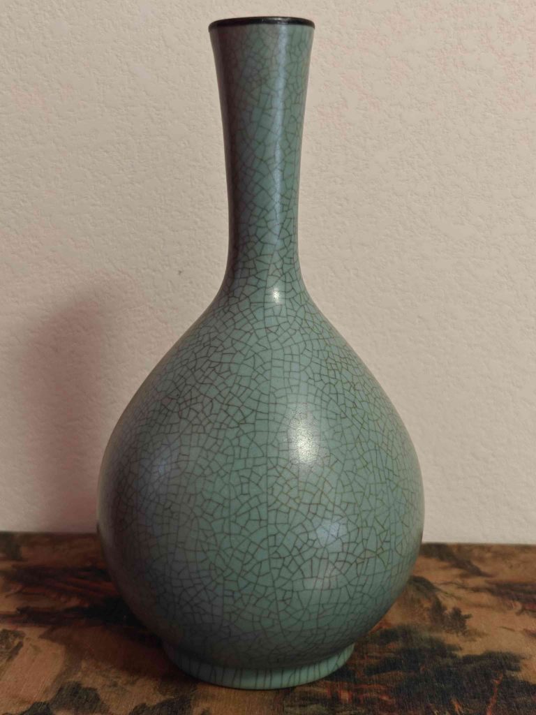 图片[1]-Song Ruyao Tianqing Glaze Qing Qianlong Royal Bold Bottle-国际艺术品交易网