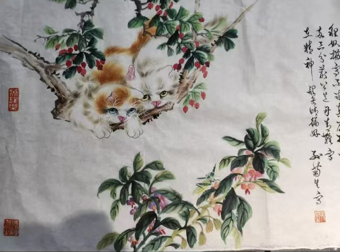 Sun Jusheng Cat-国际艺术品交易网
