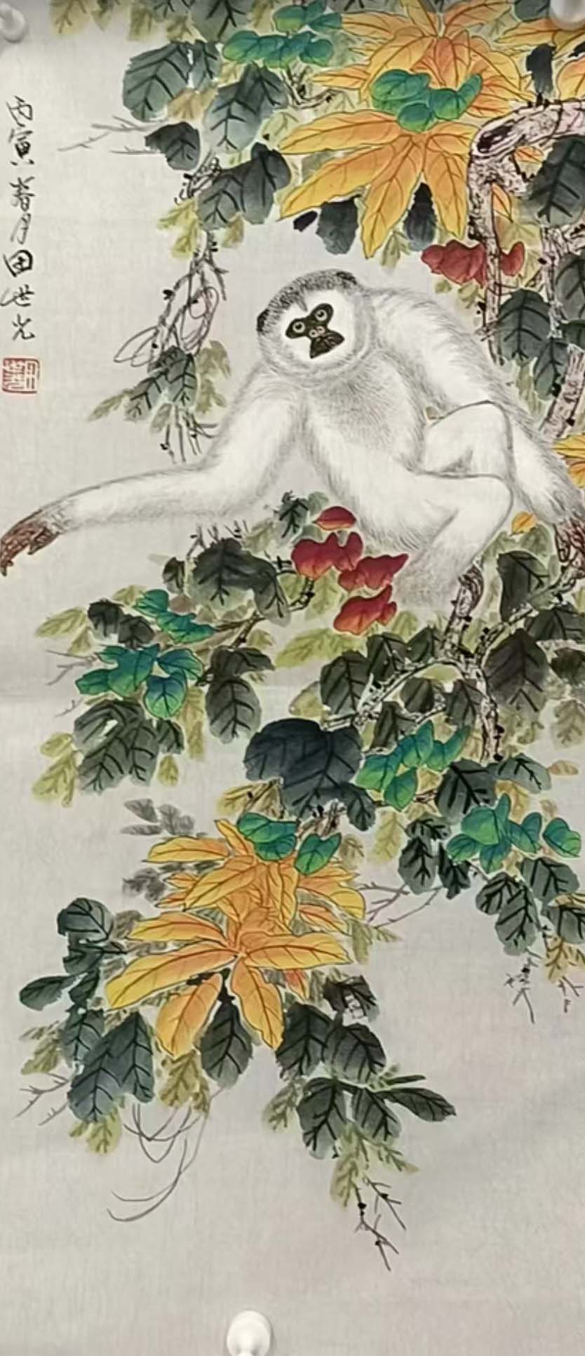 Tian Shiguang flower bird-国际艺术品交易网
