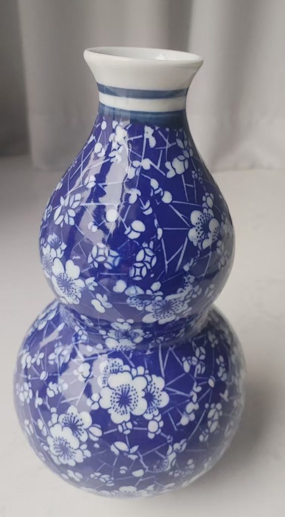 图片[1]-Blue and white ice plum-print gourd bottle-国际艺术品交易网