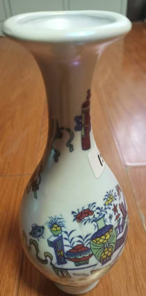 图片[1]-Clam light bucket colorful vase-国际艺术品交易网