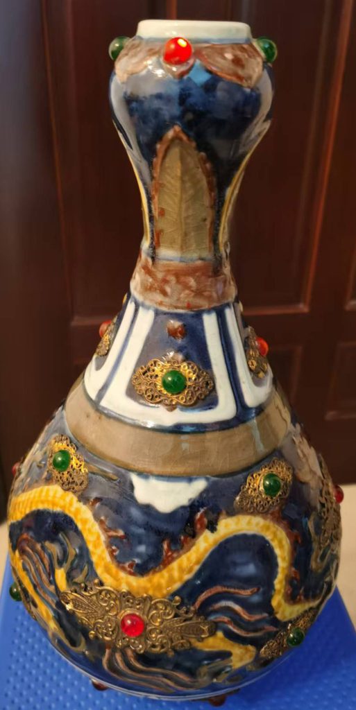 图片[1]-Cloisonne vase-国际艺术品交易网