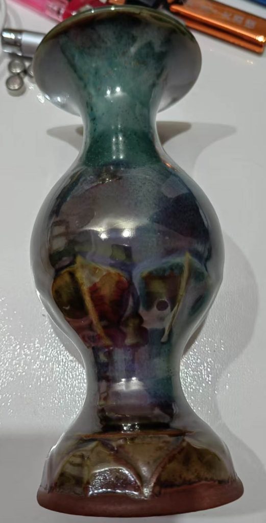 图片[1]-Colorful jade vase natural jade carving-国际艺术品交易网