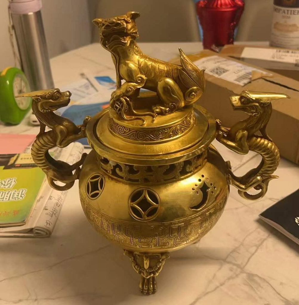 图片[1]-Daming Xuande copper incense burner-国际艺术品交易网