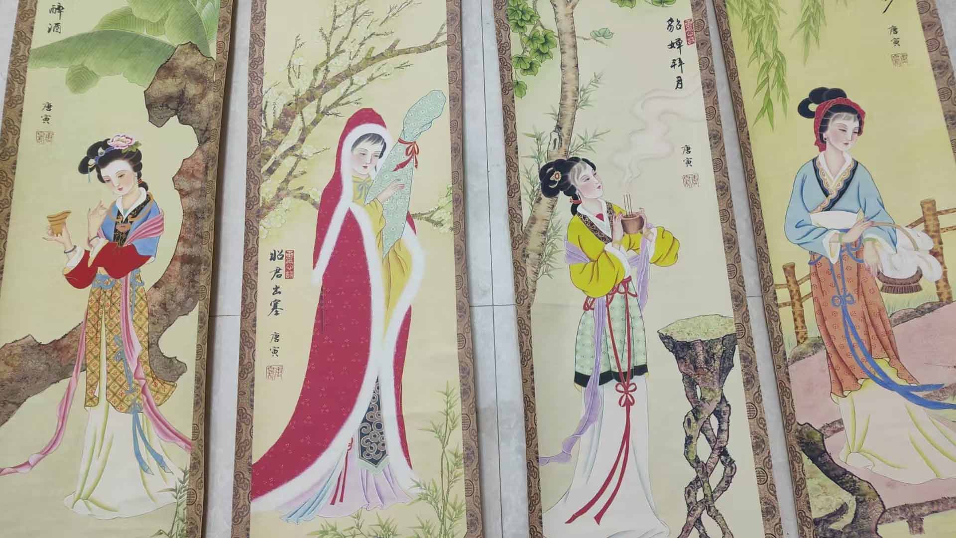 Four beautiful women of Tang Yin-国际艺术品交易网