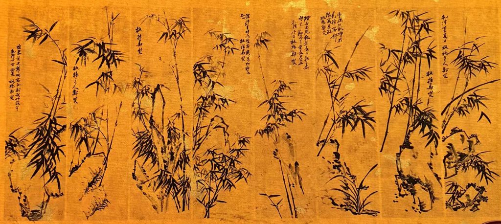 图片[1]-Four screens of Zheng Banqiao bamboo-国际艺术品交易网