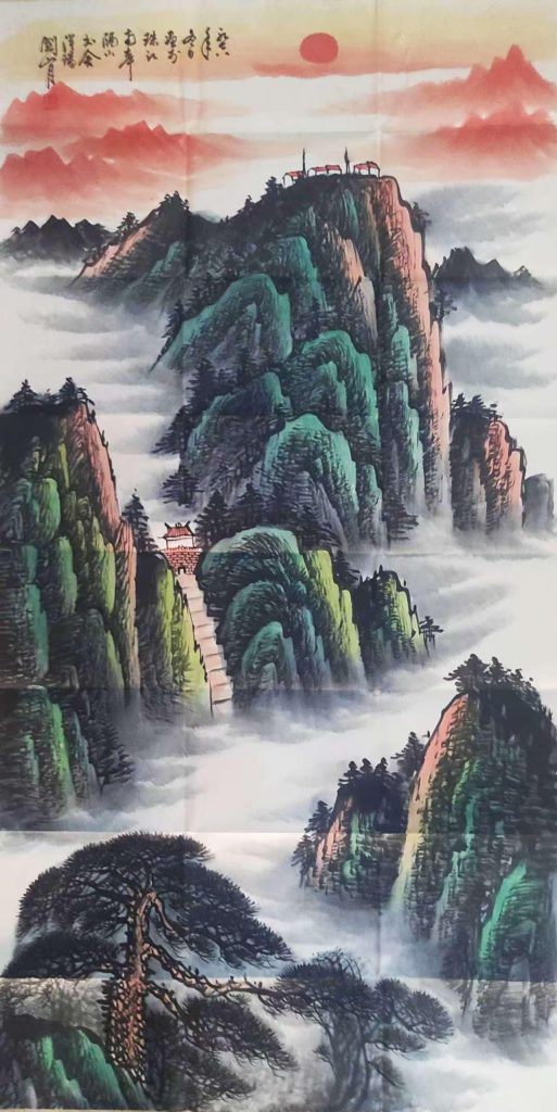 图片[1]-Guanshanyue landscape painting-国际艺术品交易网