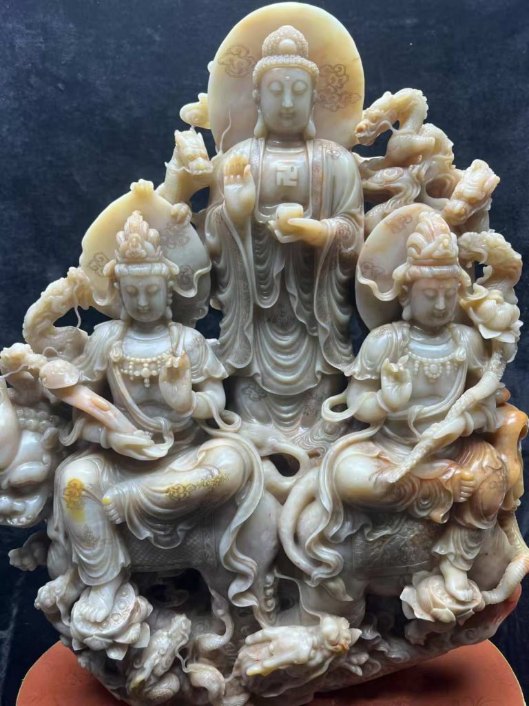 图片[1]-Hetian Yu Qianshou Guanyin Ornament-国际艺术品交易网