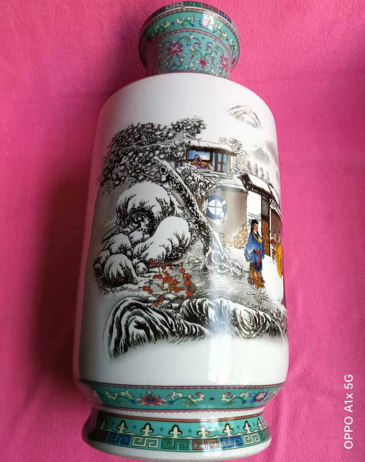 Jingdezhen ceramic pastel vase-国际艺术品交易网