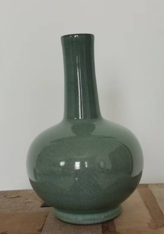 Jingdezhen ceramic vase blue glaze-国际艺术品交易网