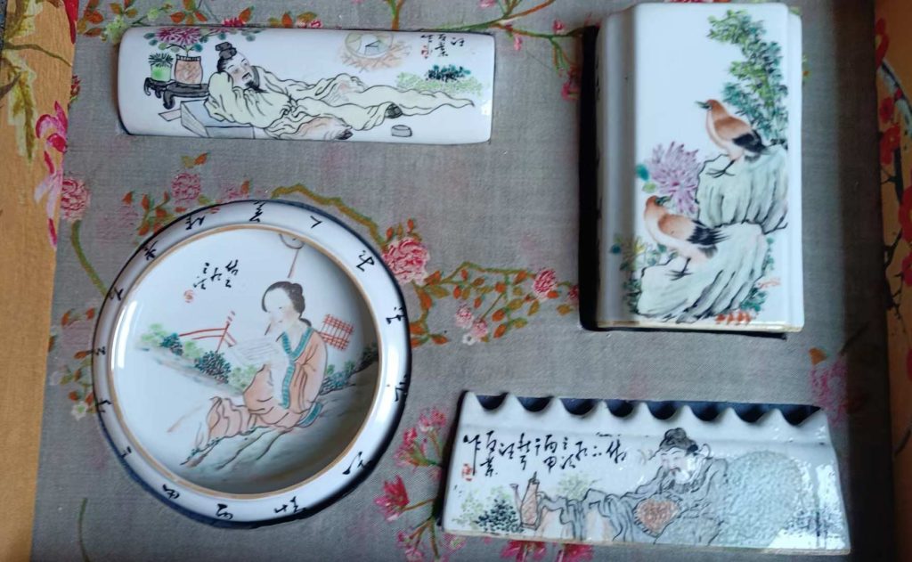 图片[1]-Jingdezhen hand-painted pastel characters washed and auspicious-国际艺术品交易网