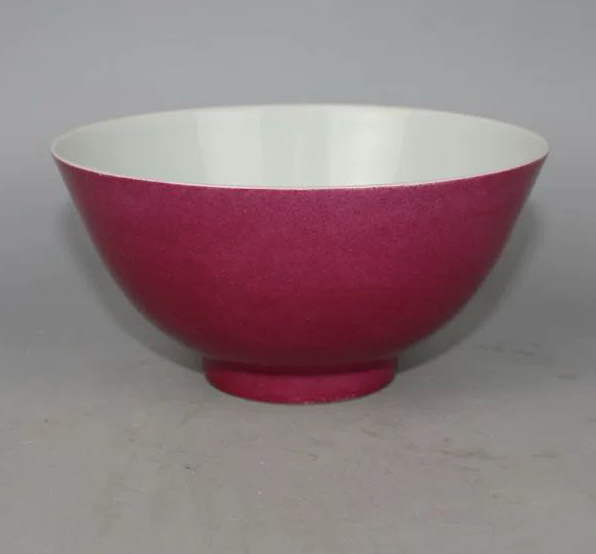 Jingdezhen-made rouge bowl monochrome glaze kiln change-国际艺术品交易网