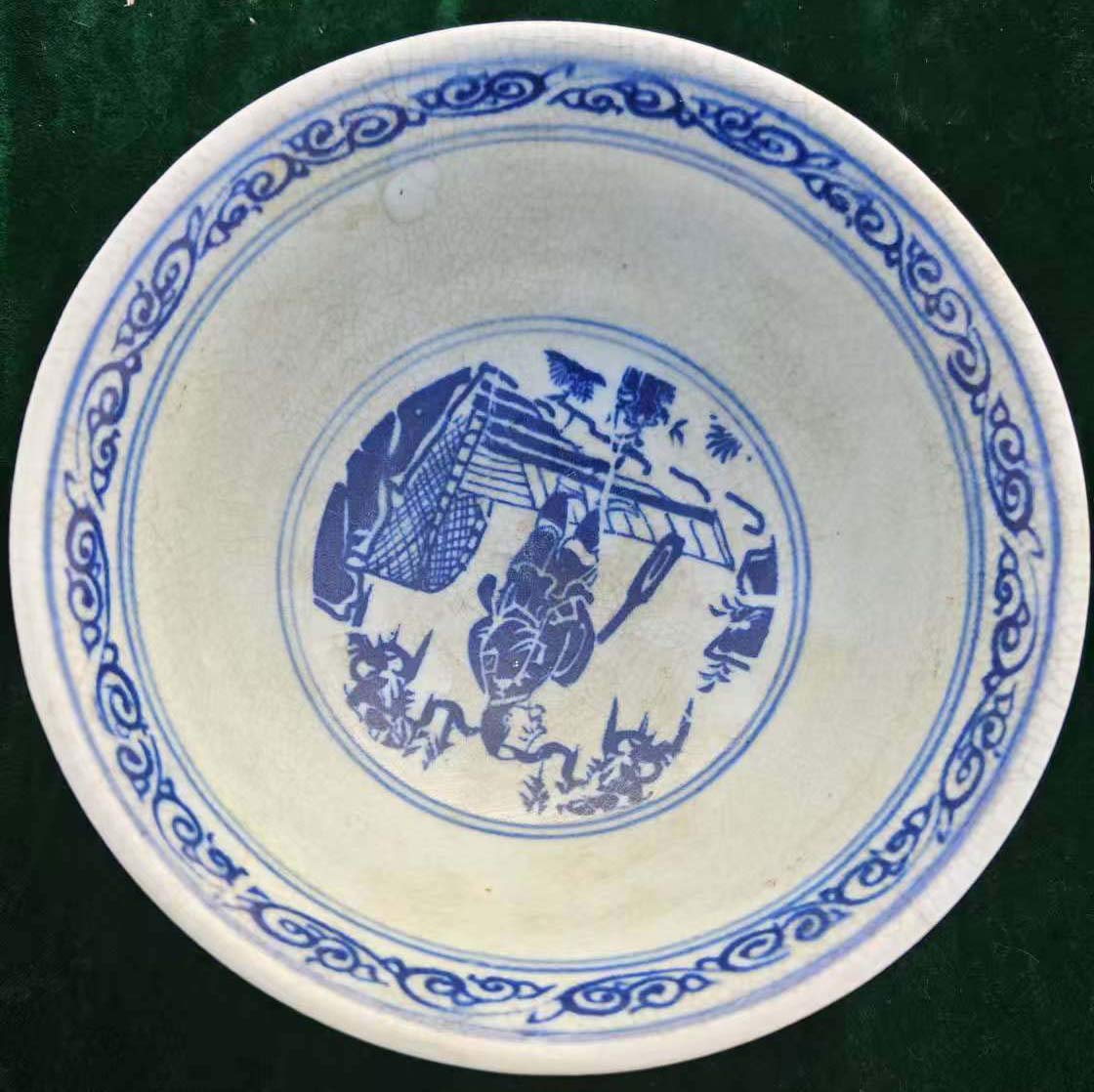 Ming Xuande year-made blue flowers blooming flowers and birds pattern-国际艺术品交易网