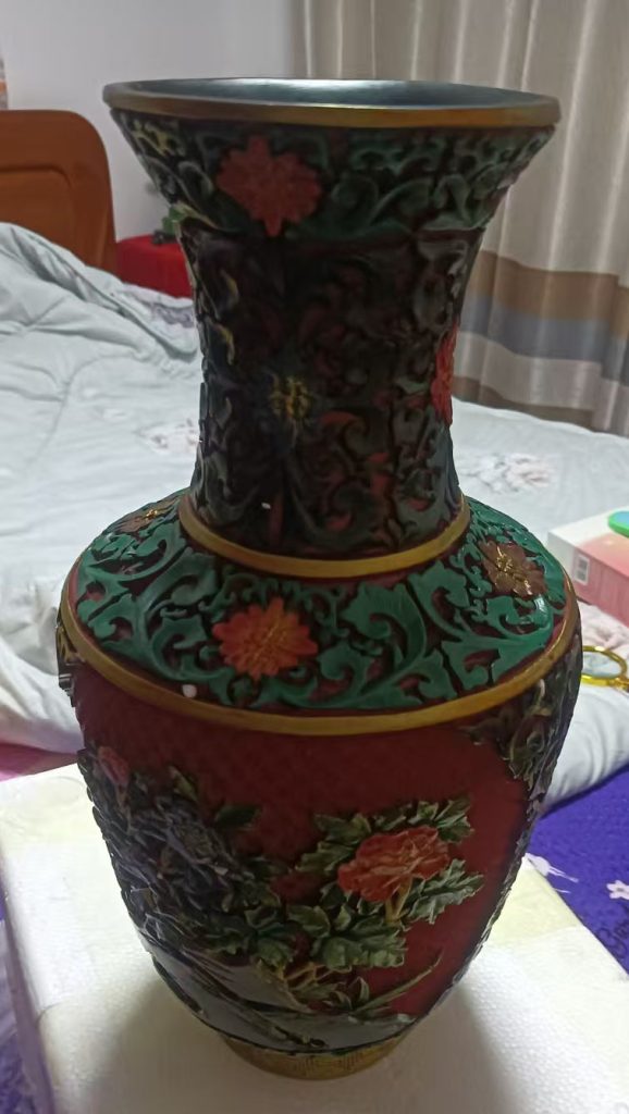 图片[1]-Old Tibetan and Qing Dynasty red lacquerware bloomed richly-国际艺术品交易网