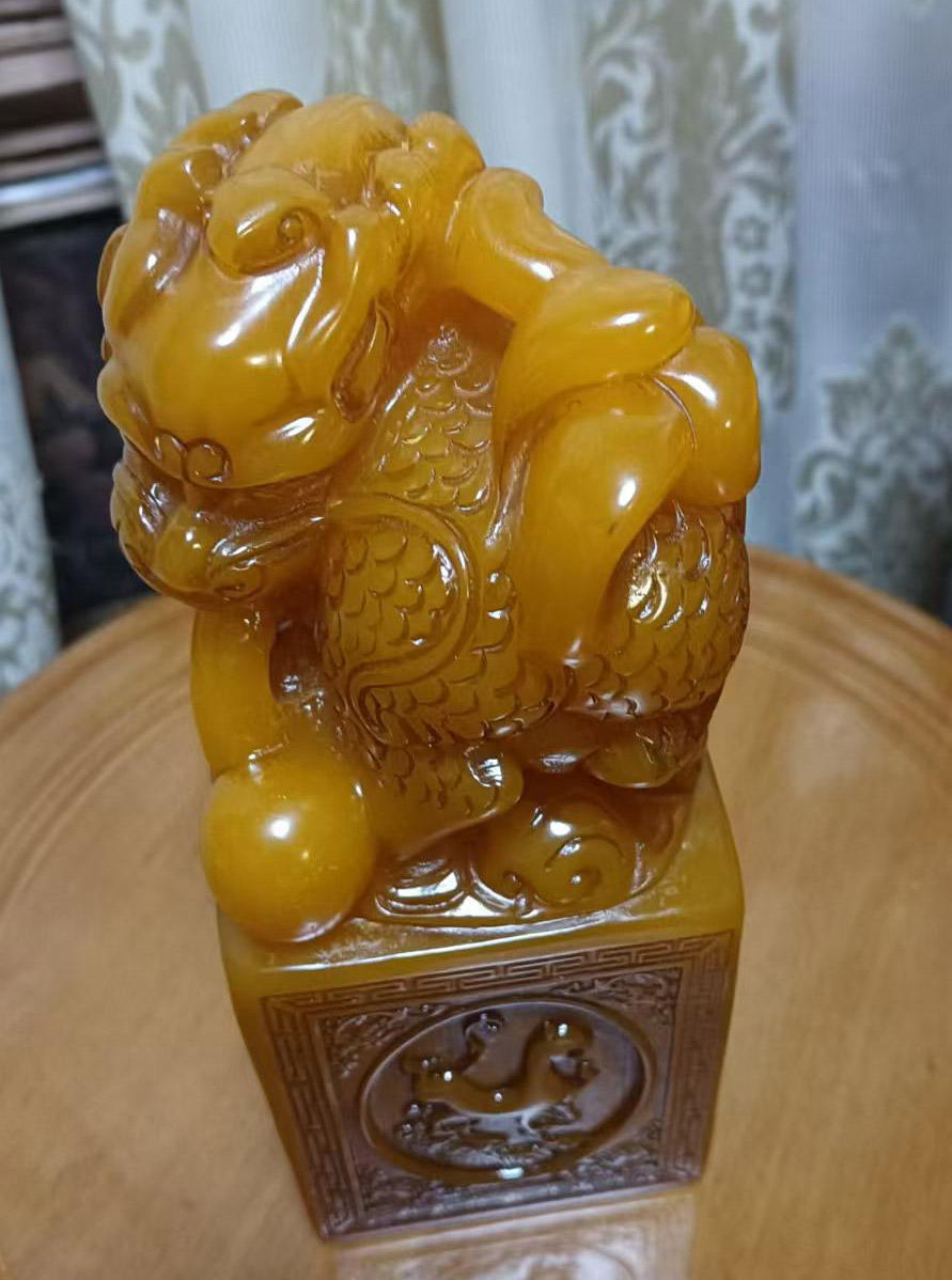 Old Tibetan antique yellow seal-国际艺术品交易网