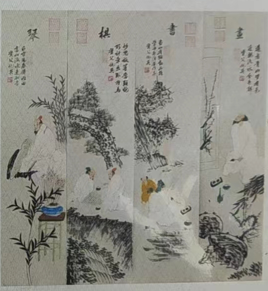 Qiu Yingqin, chess, calligraphy and painting-国际艺术品交易网