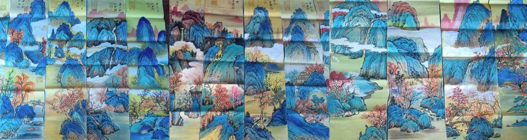 图片[1]-Qiu Ying's landscape, twelve screens of traditional Chinese painting-国际艺术品交易网