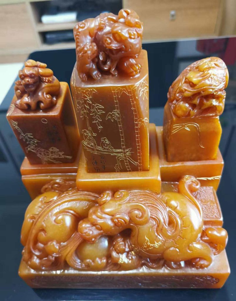 图片[1]-Shoushan stone jade seal seal-国际艺术品交易网