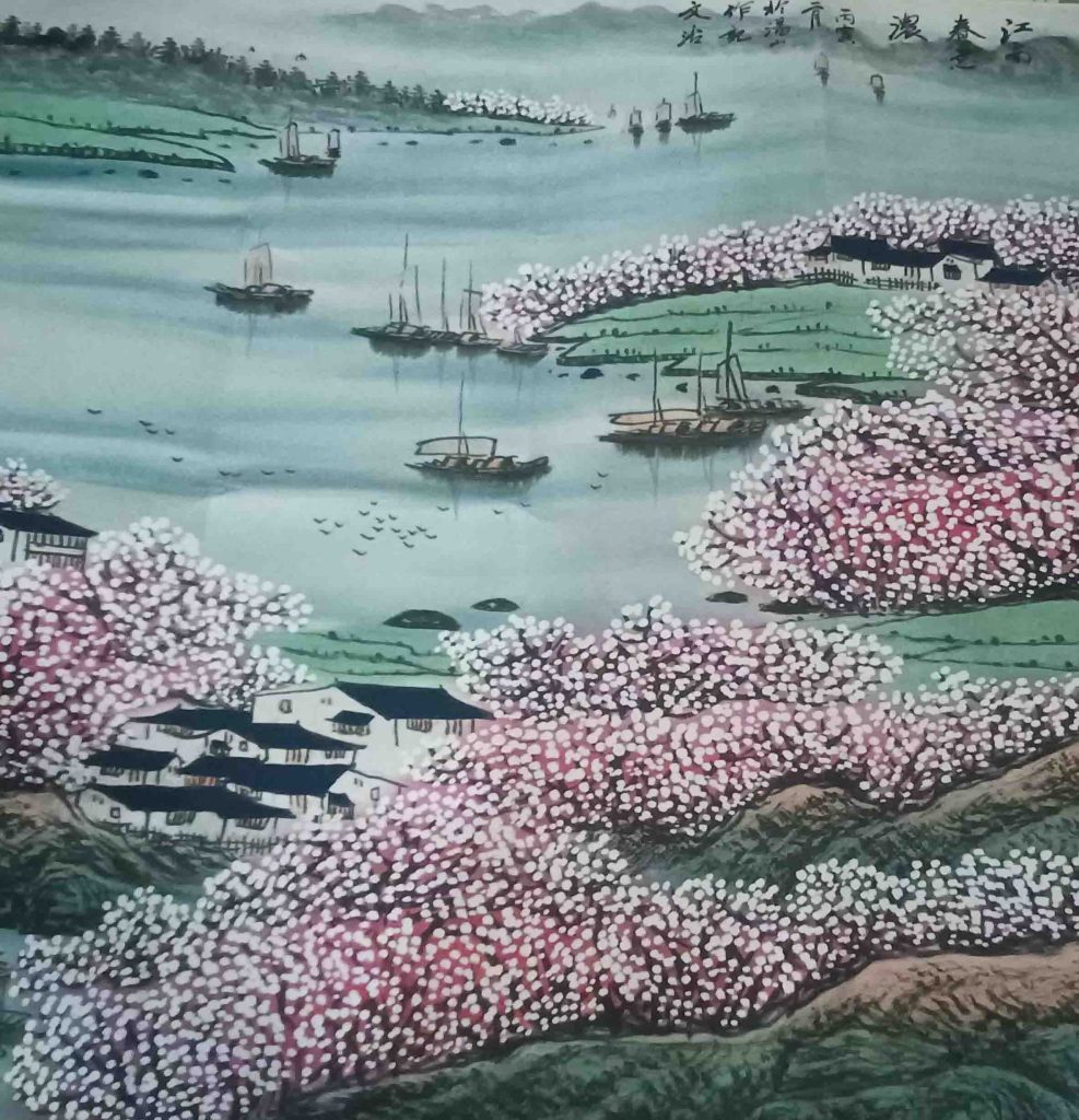 图片[1]-Song Wenzhi's spring color in the south of the Yangtze River-国际艺术品交易网