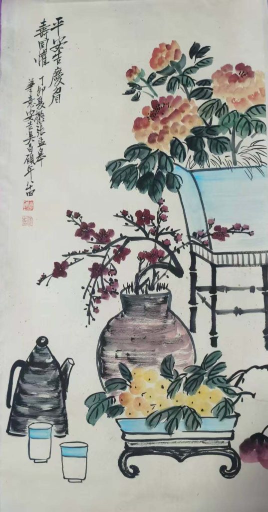 图片[1]-Wu Changshuo Flowers and Birds-国际艺术品交易网