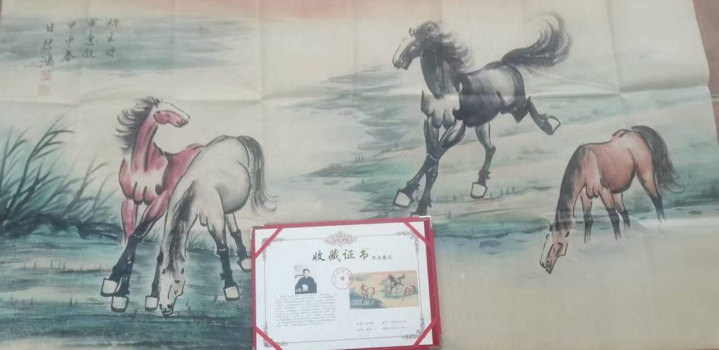 图片[1]-Xu Beihong's running horse map-国际艺术品交易网