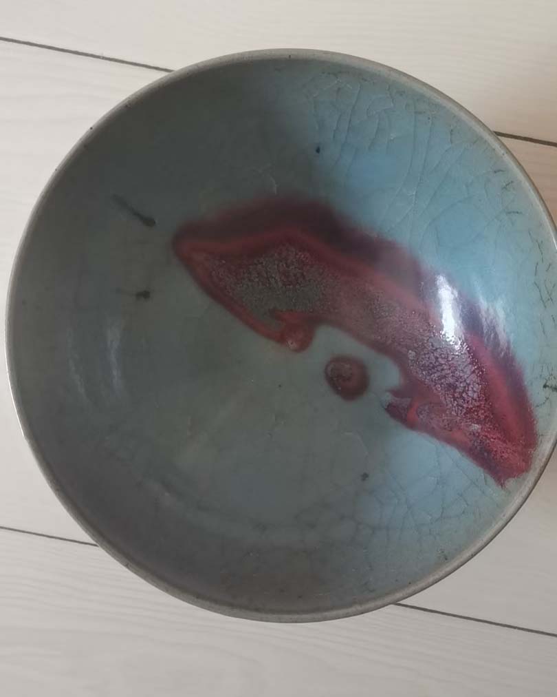 Yuanjun kiln red spot bowl porcelain-国际艺术品交易网