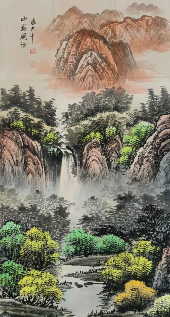 图片[1]-Zhang Daqian's landscape painting-国际艺术品交易网